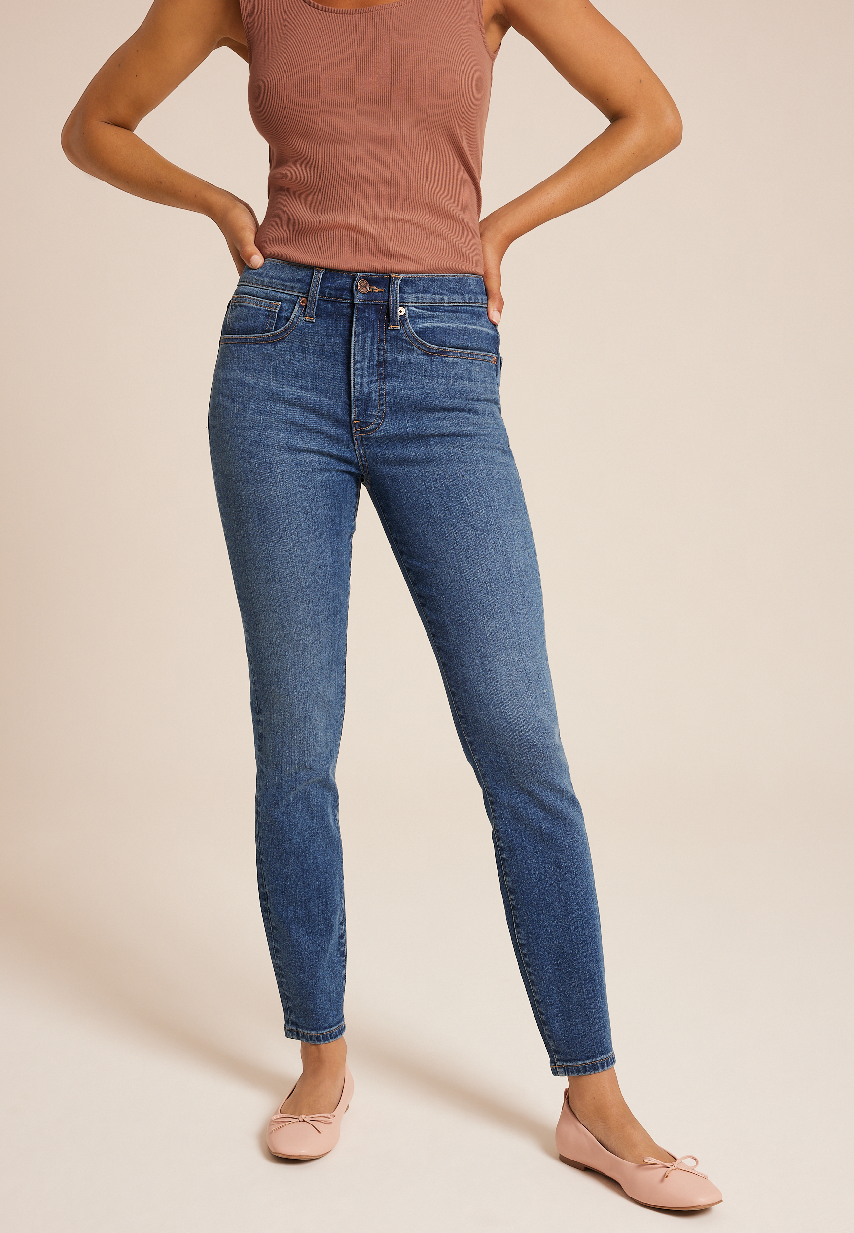 m jean High Rise Sculpt Skinny Jean