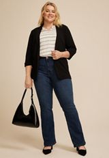 Plus Size m jeans by maurices&trade; Classic Curvy High Rise Slim Boot Jean, C258, small