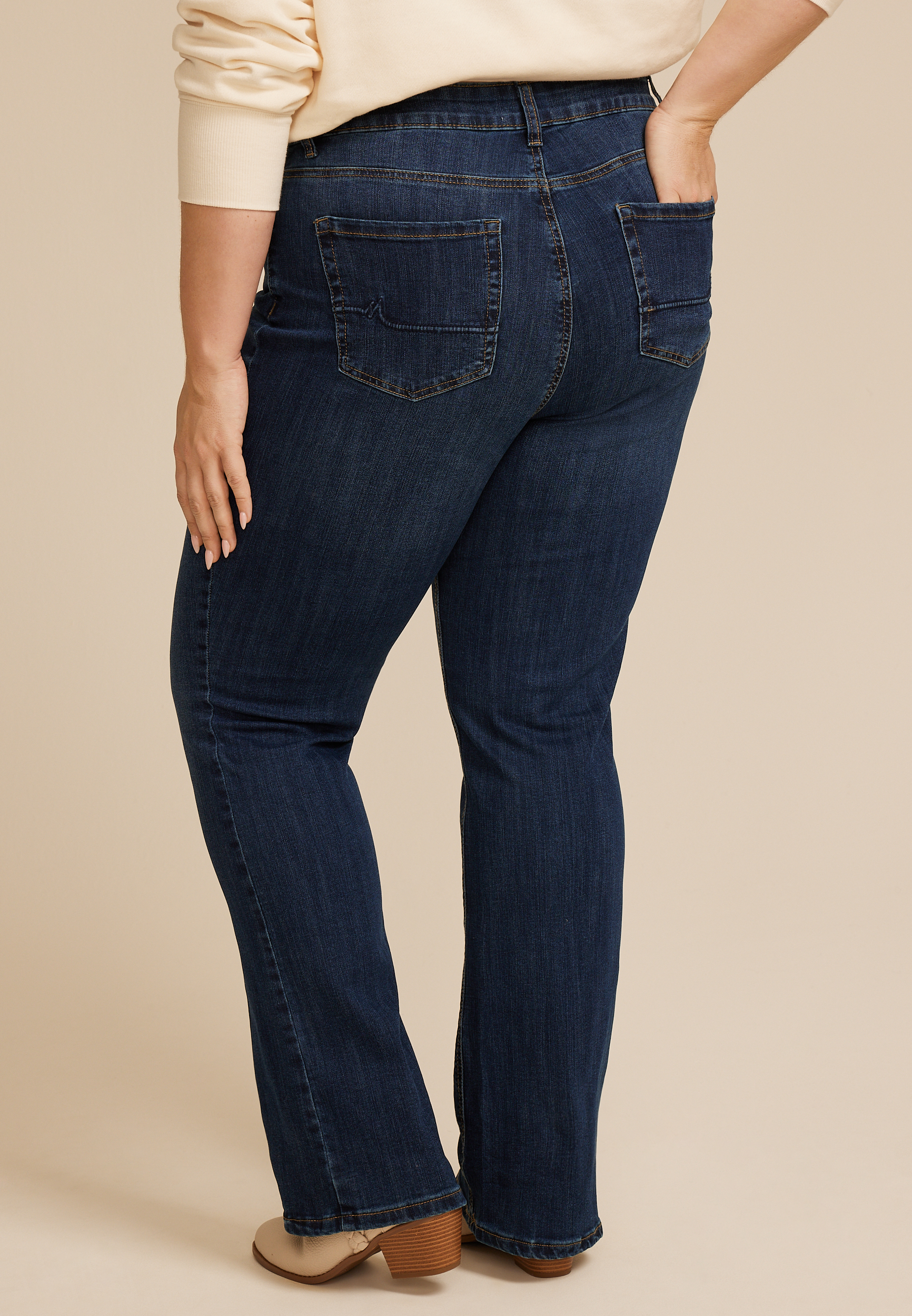 Plus Size m jeans by maurices&trade; Classic Curvy High Rise Slim Boot Jean, C258, large