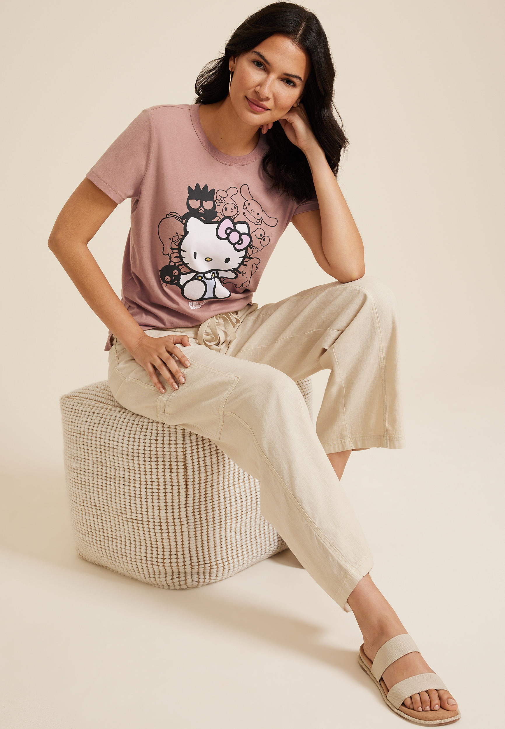 Hello Kitty And Friends Classic Fit Graphic Tee, C3343, large