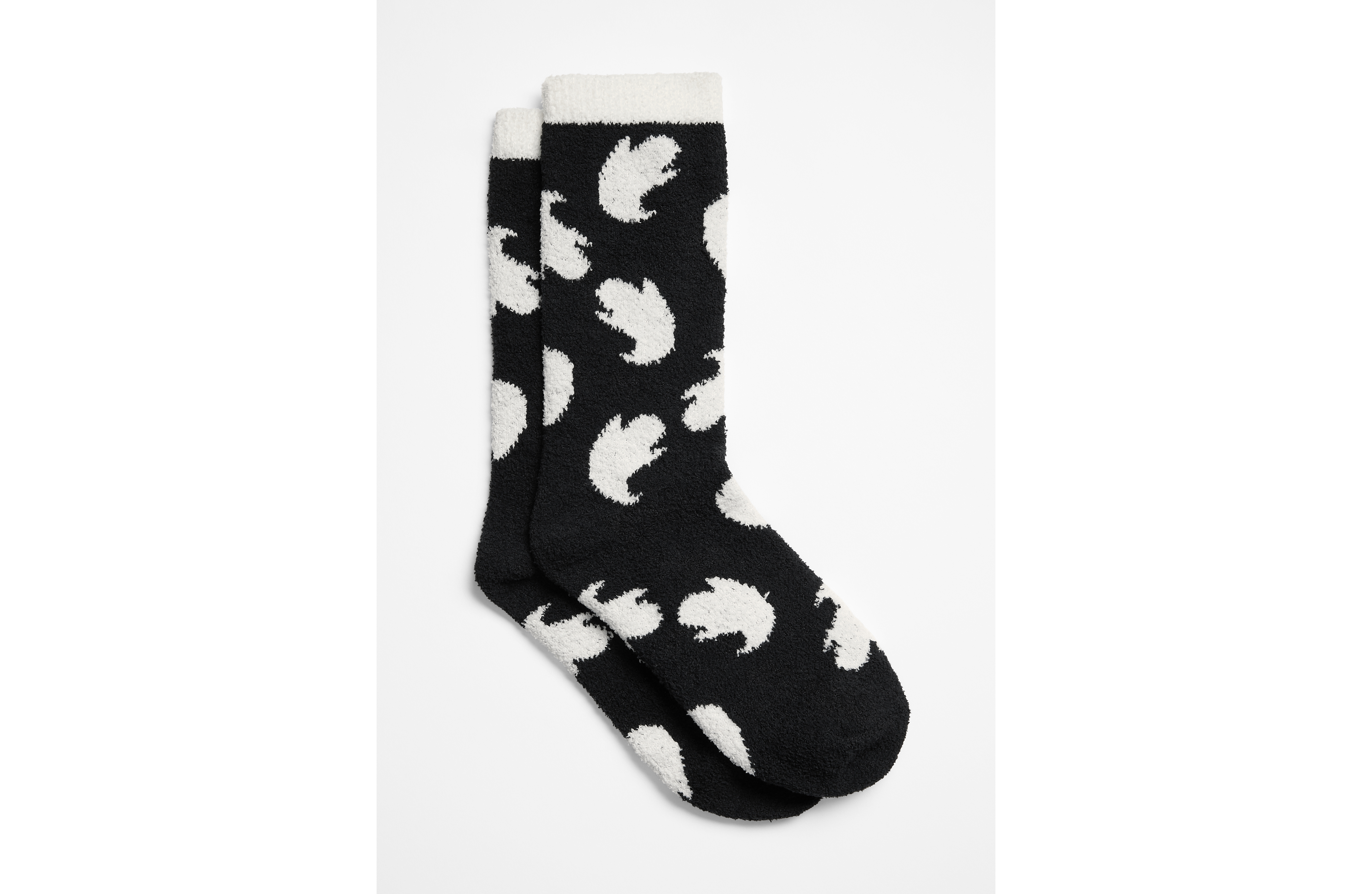 Cozy Halloween Ghost Crew Socks