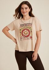 Tom Petty Wildflowers Relaxed Fit Graphic Tee, C211, small