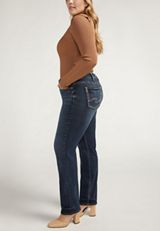 Plus Size Silver Jeans Co.&reg; Suki Curvy Mid Rise Straight Jean, C258, small