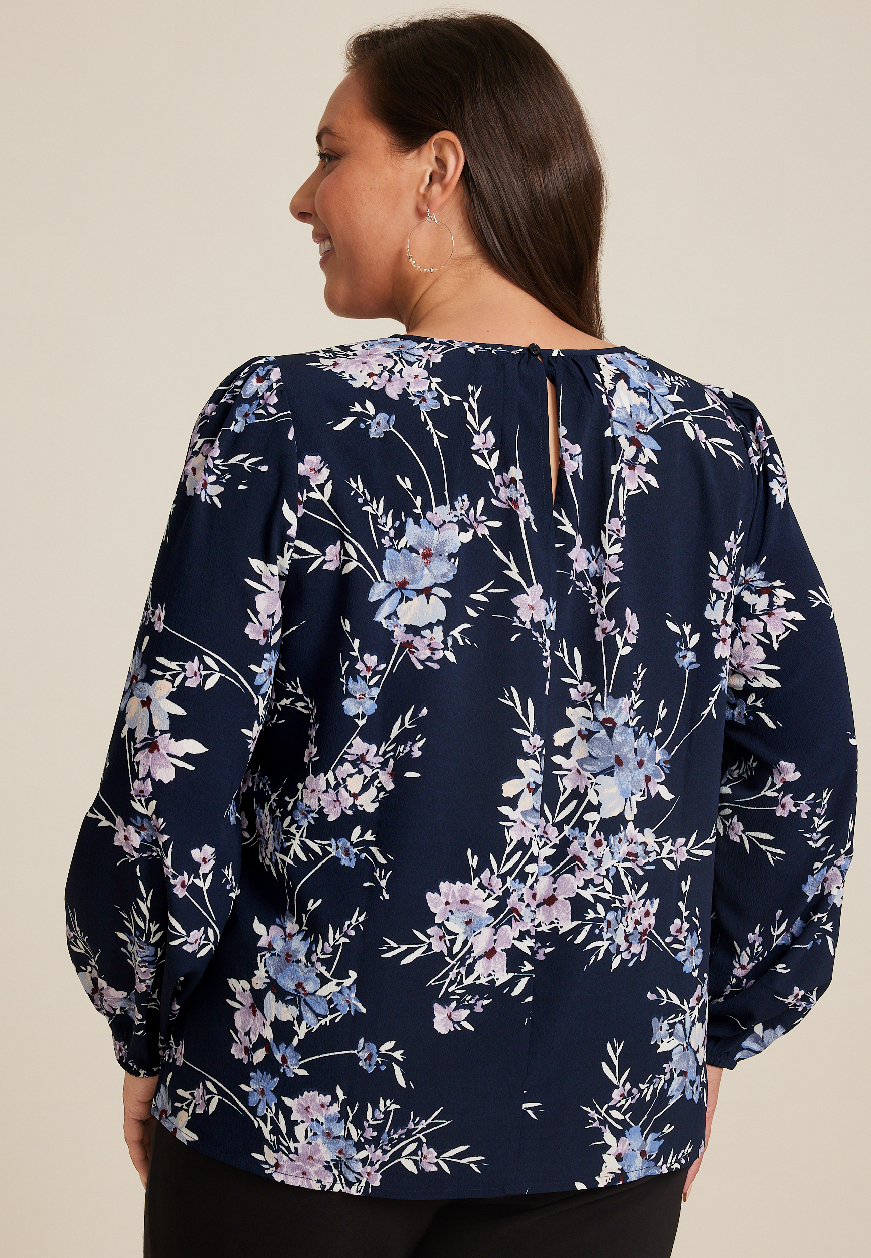 Plus Size Leighton Long Sleeve Blouse, C1943, large