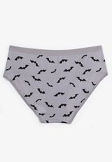 True Stretch Jersey Bat Hipster Panty, PURPLE COMBO, small