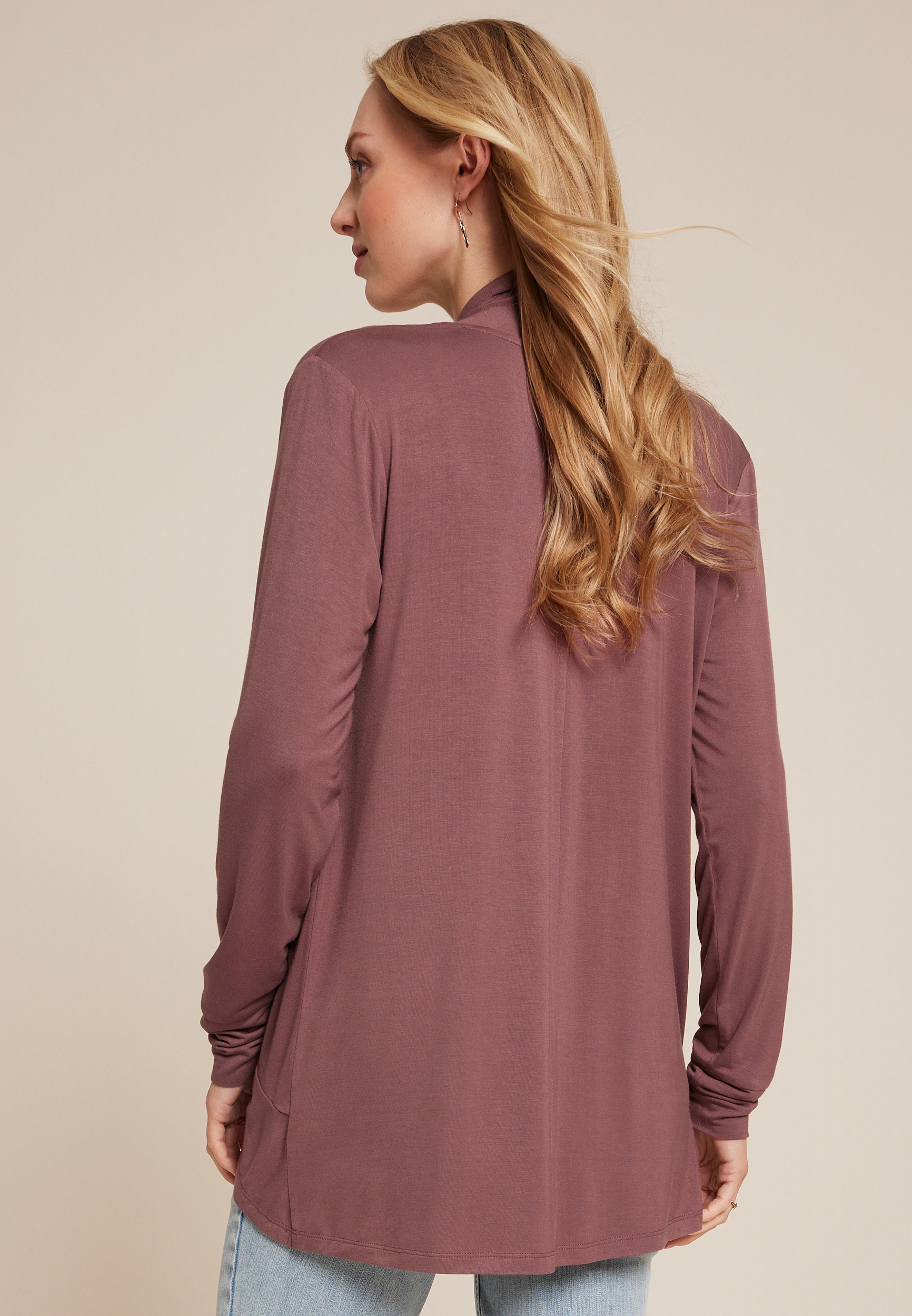 Cressa Long Sleeve Cardigan, COCONUT SHELL, large