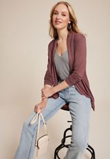 Cressa Long Sleeve Cardigan, COCONUT SHELL, small