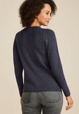 Roll Neck Dolman Sweater, C9831, small