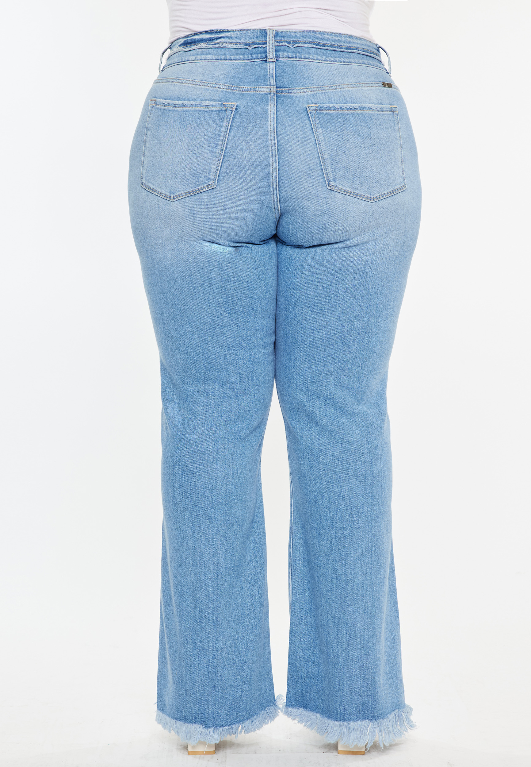 Plus Size KanCan&trade; High Rise Curvy Double Button Bootcut Jean, C2806, large