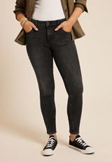 m jeans by maurices&trade; Bi Stretch Mid Rise Super Skinny Ankle Jean, C106, small