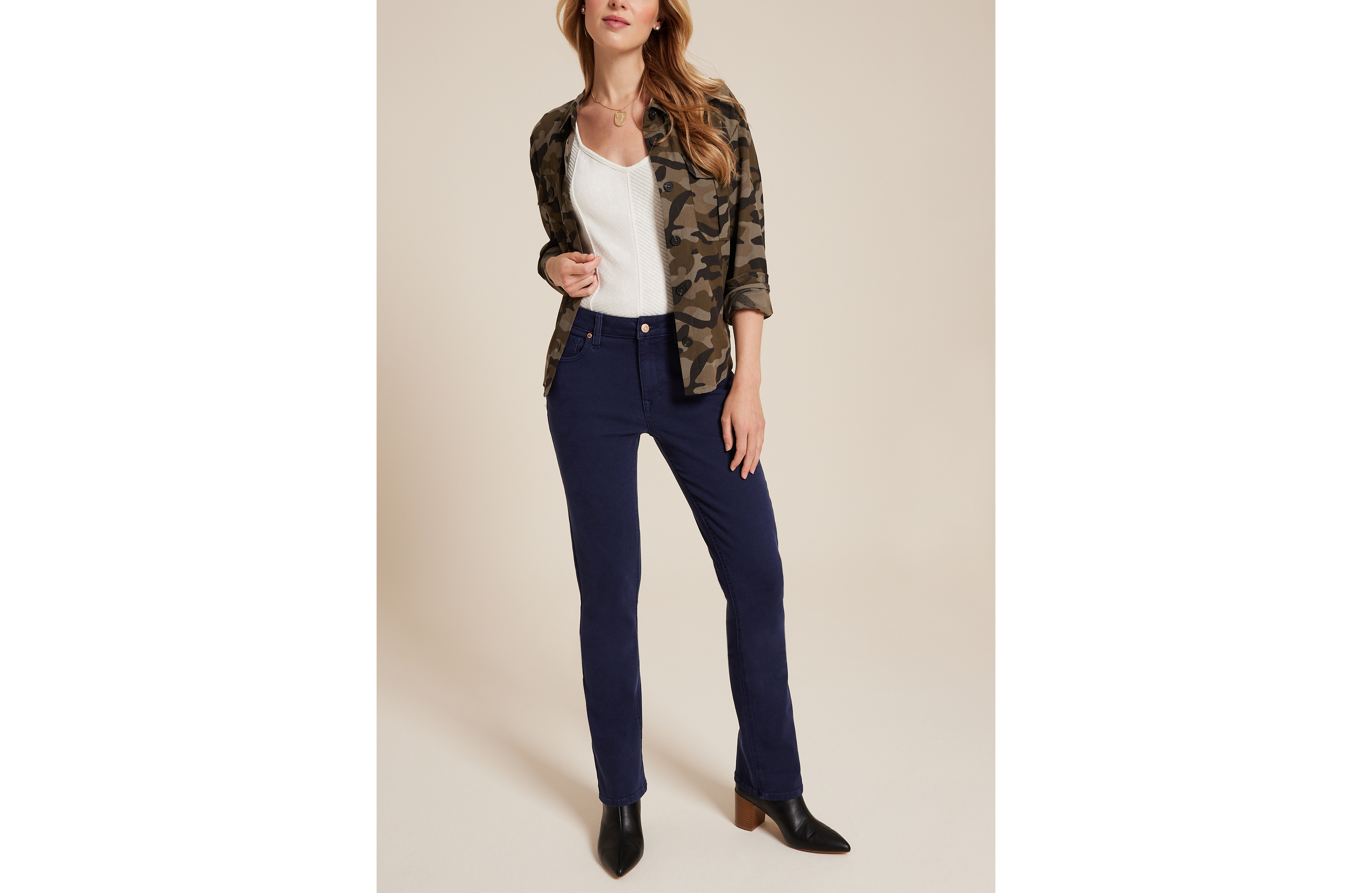 m jeans by maurices™ Classic Mid Rise Color Slim Boot Jean