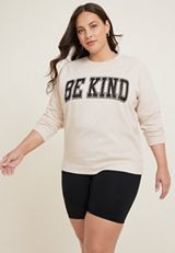 Plus Size Be Kind Sweatshirt, C3363, small