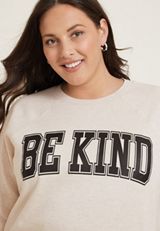 Plus Size Be Kind Sweatshirt, C3363, small