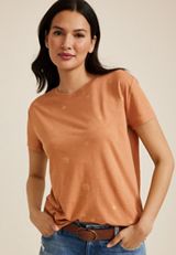 24/7 Dawson Leaves Crew Neck Tee, C7569, small