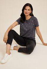 24/7 Dawson Skull Crew Neck Tee, C5786, small