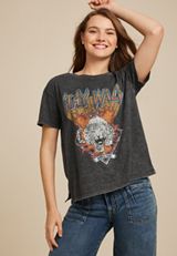 Stay Wild Oversized Fit Graphic Tee, C106, small