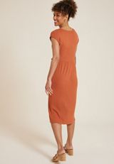 24/7 Knot Front Midi Dress, C9699, small