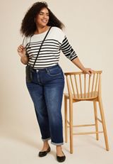 Plus Size KanCan&trade; Dark High Rise Boyfriend Jean, , small