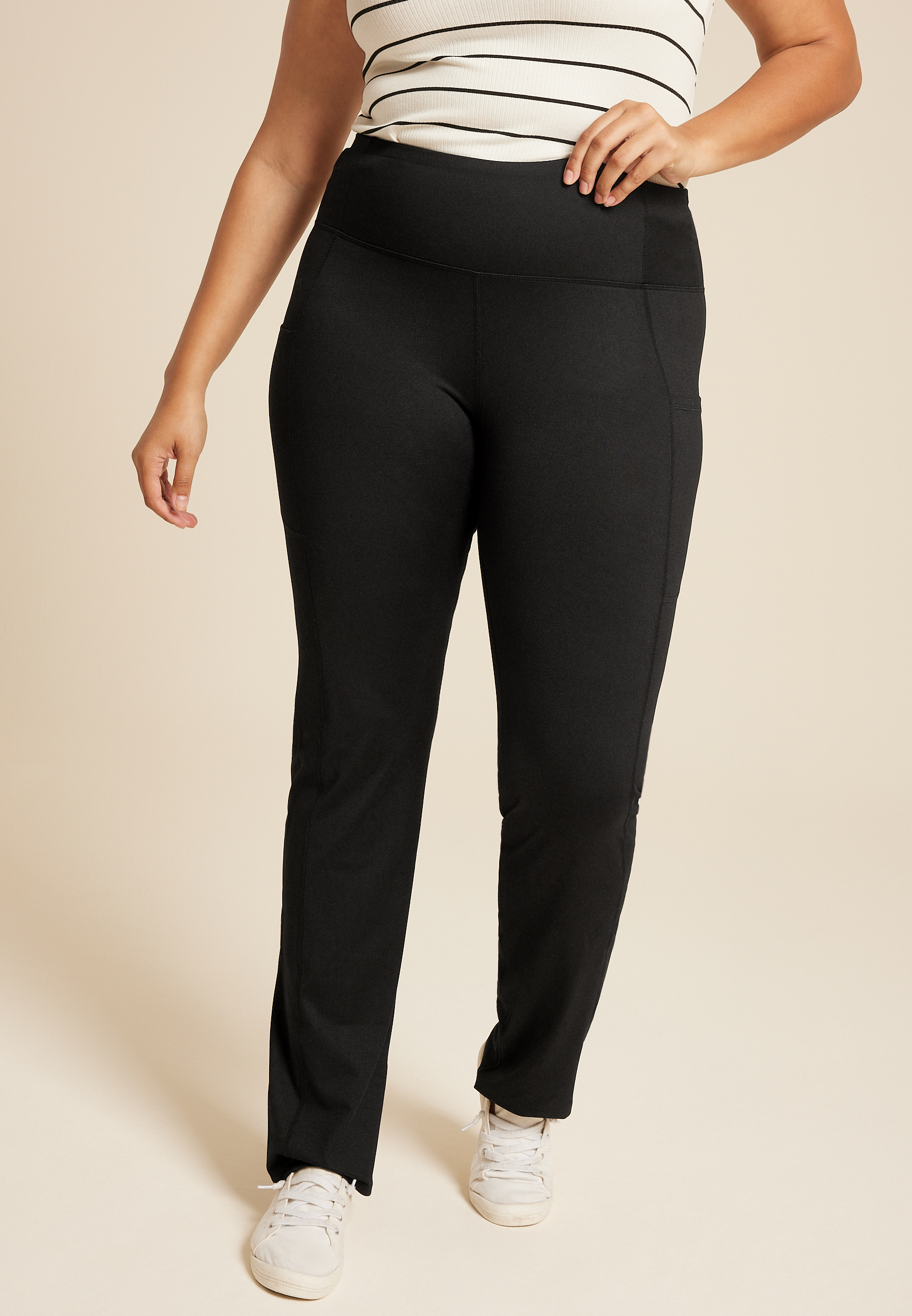 Plus Size High Rise Luxe Baby Boot Legging