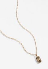 Gold Cross Pendant Necklace, C605, small