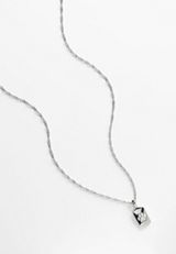 Silver Paw Pendant Necklace, C431, small