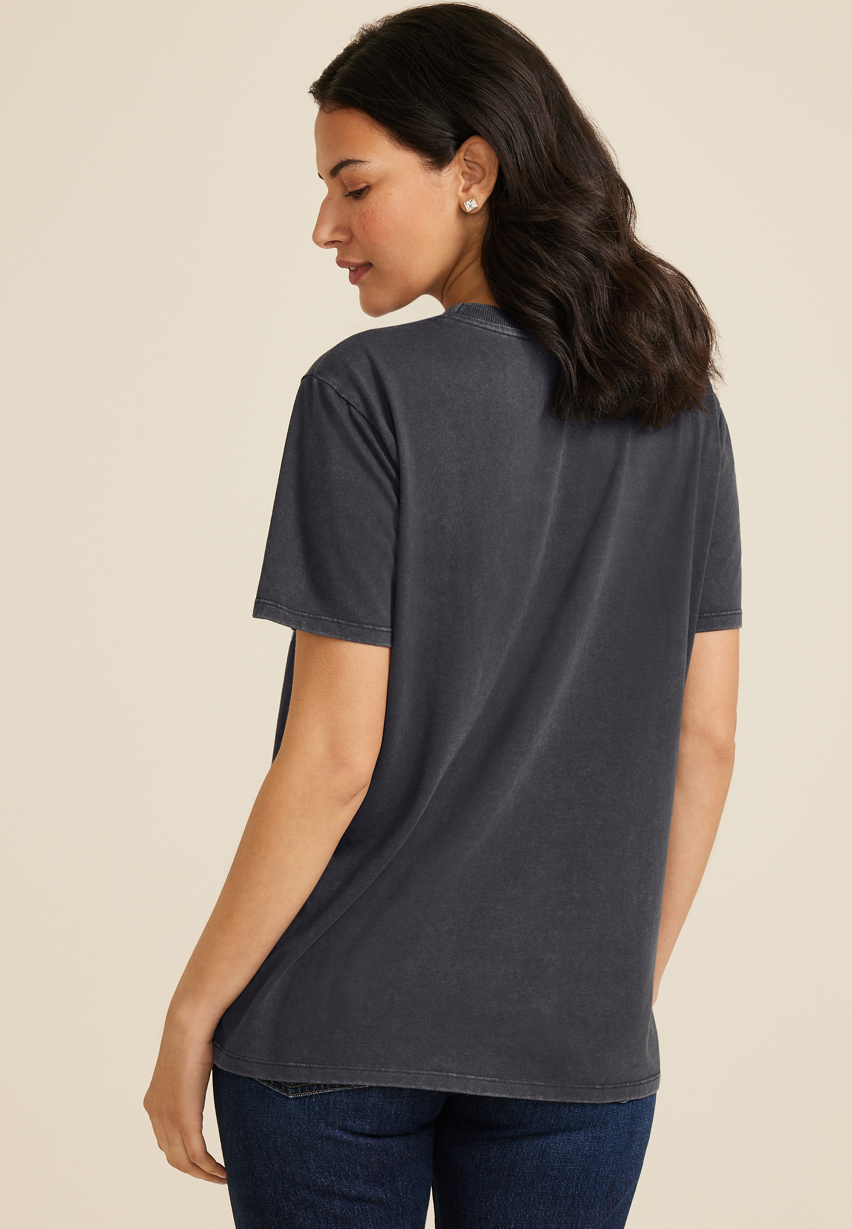 Never Better Oversized Fit Graphic Tee, BLACK, large