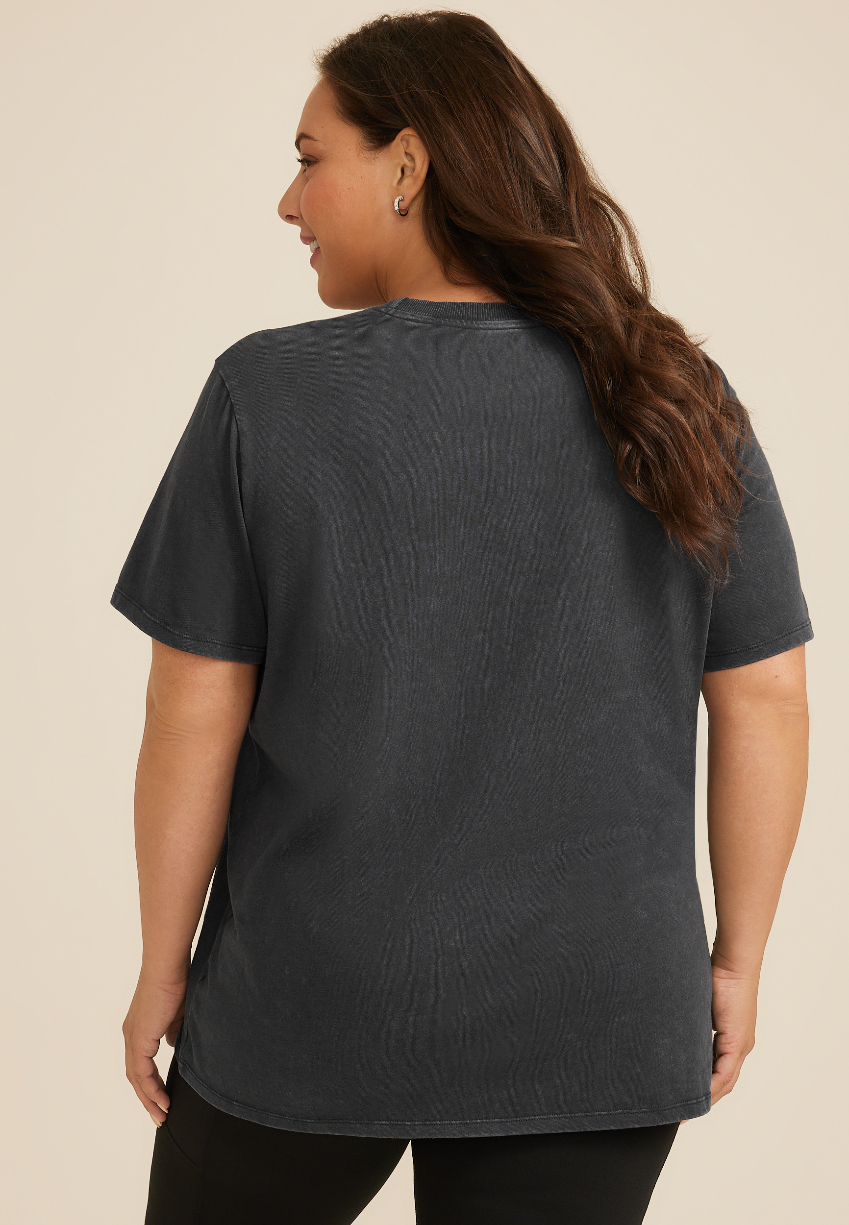 Plus Size Never Better Oversized Fit Graphic Tee, BLACK, large