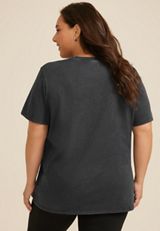 Plus Size Never Better Oversized Fit Graphic Tee, BLACK, small