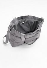 Quilted Tote Bag, Dark Gray, small