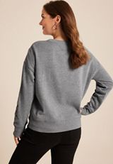 Halloween Embroidered Relaxed Fit Sweatshirt, C125, small