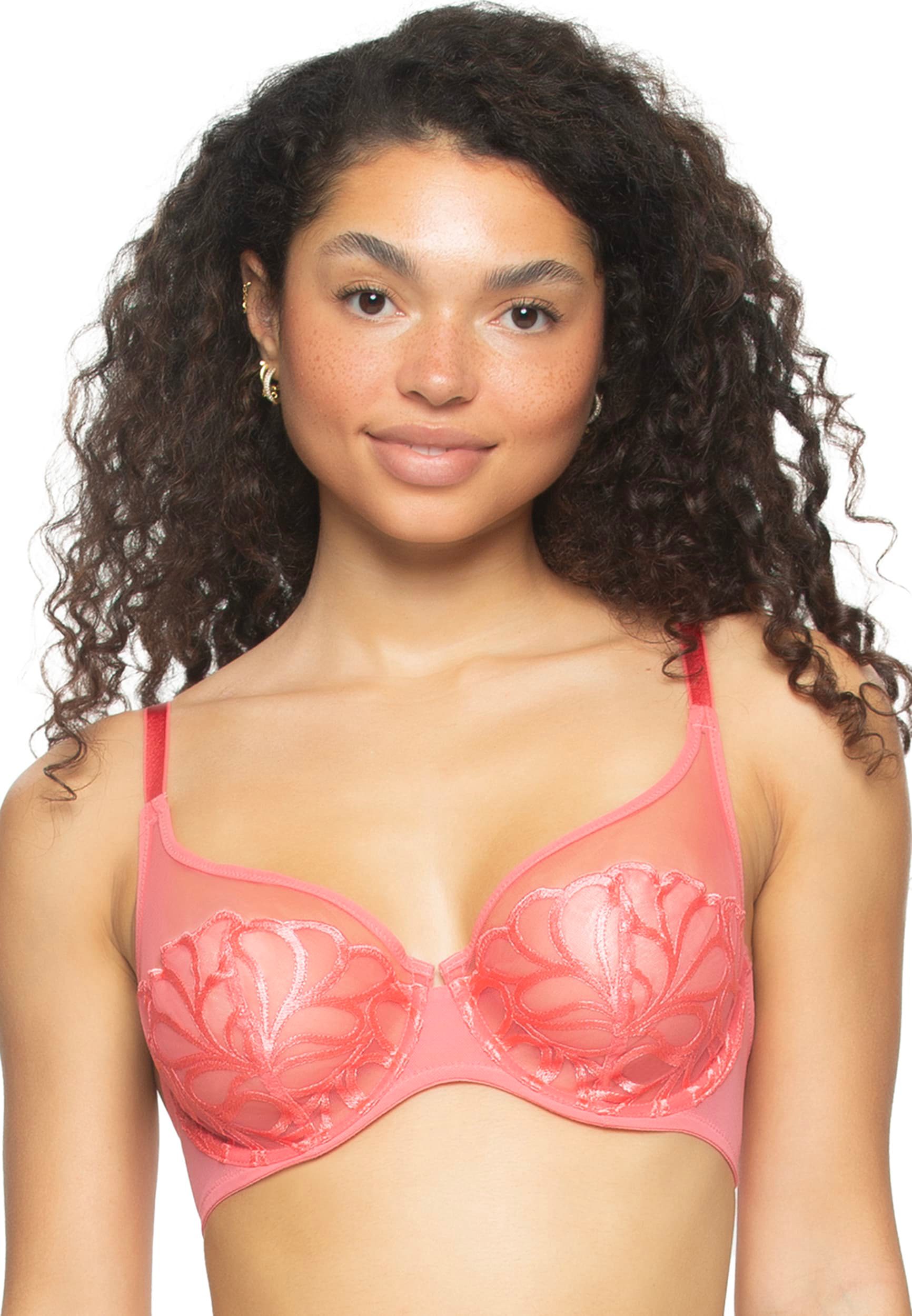 Lotus Embroidered Unlined Bra