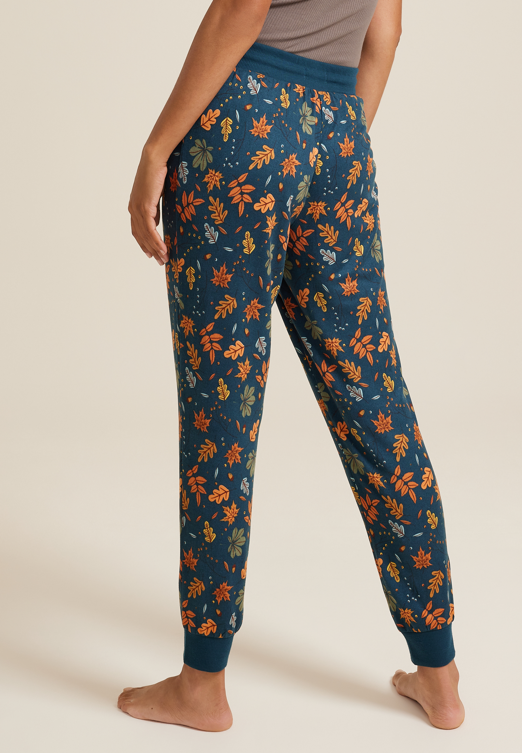 Fall Leaves Pajama Jogger, C2666, large