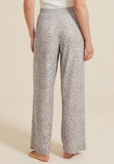 Spiderweb Wide Leg Pajama Pants, CHARCOAL, small