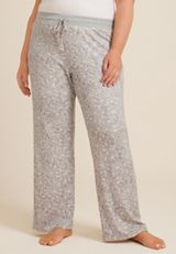 Plus Size Spiderweb Wide Leg Pajama Pants, C125, small
