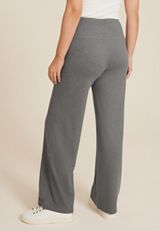 Heathered High Rise Luxe Wide Leg Pant, C151, small