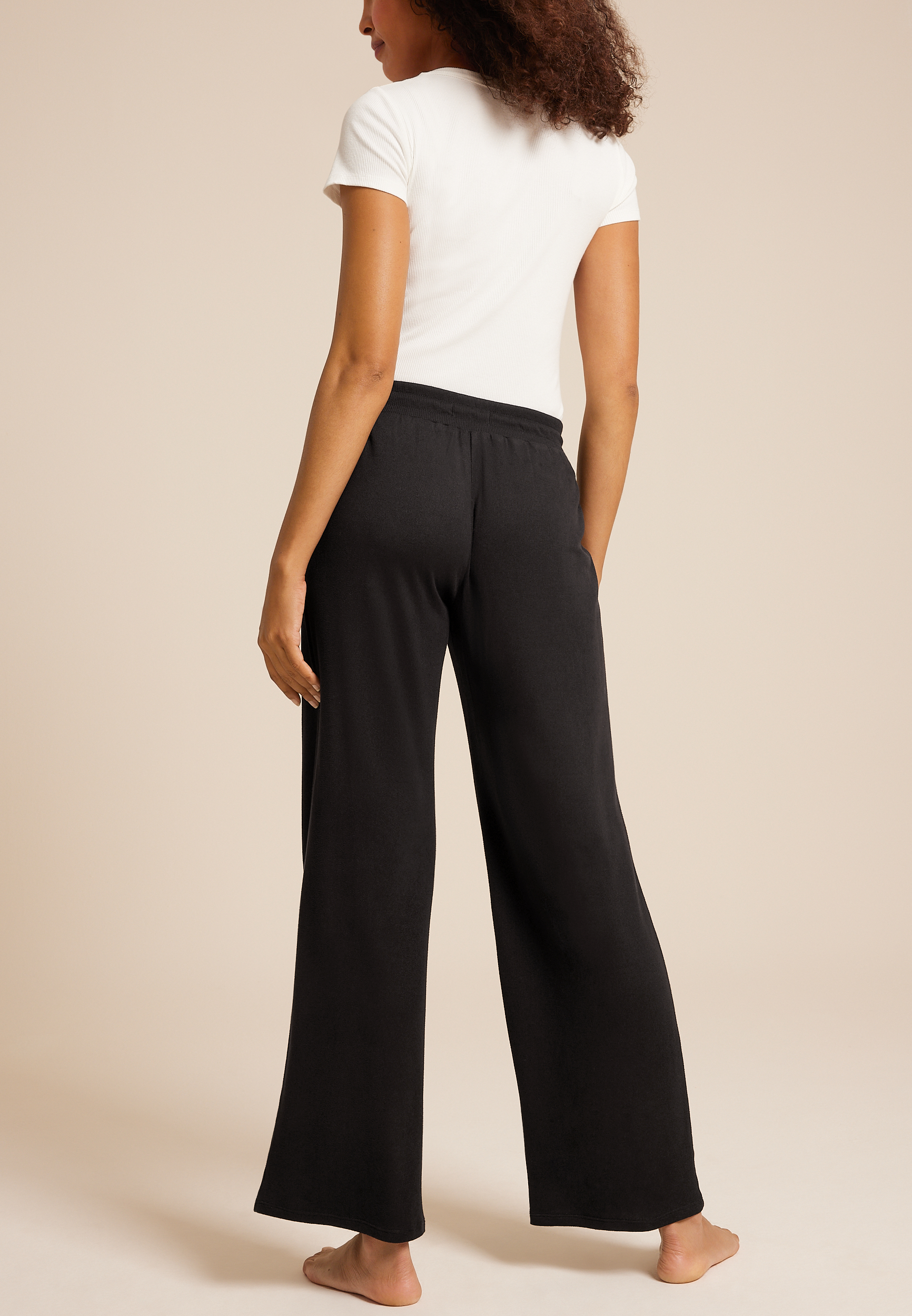 Hacci Wide Leg Pajama Pant, C106, large