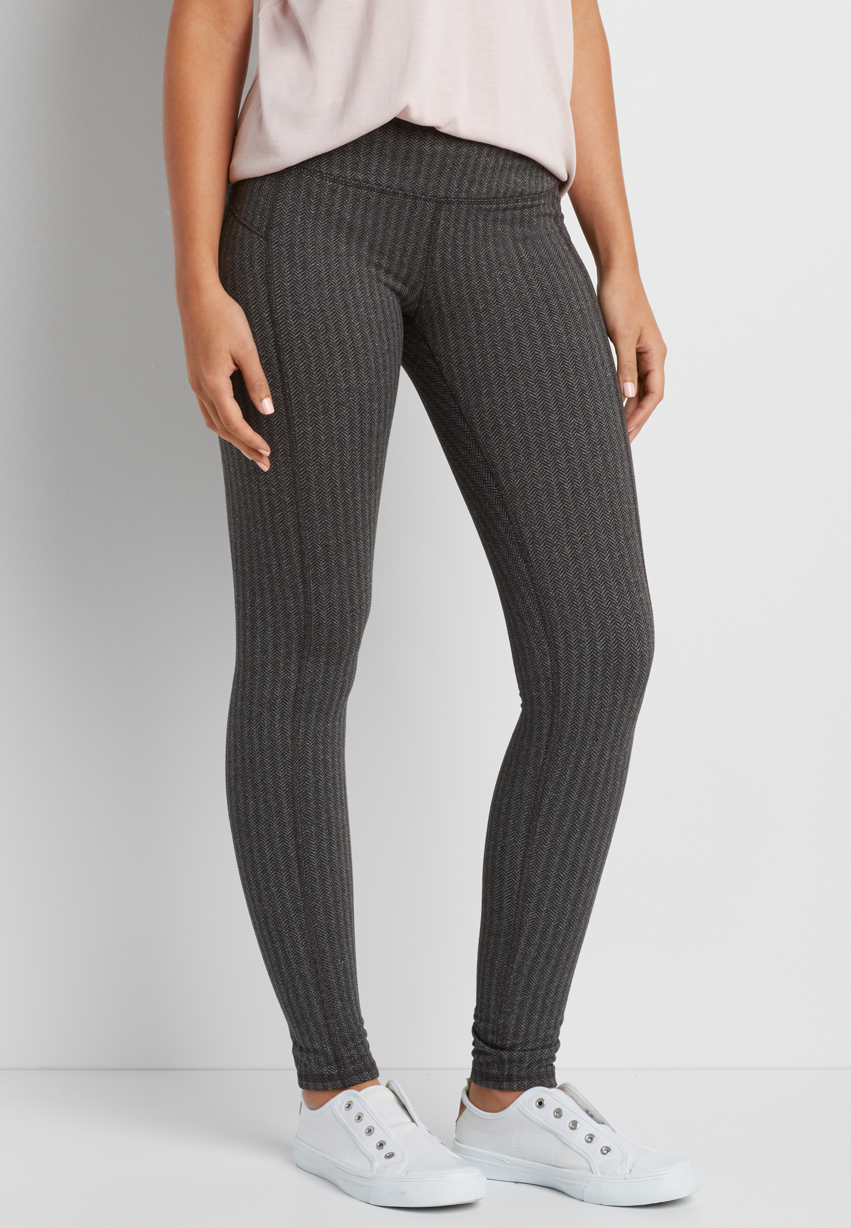 legging in herringbone print maurices