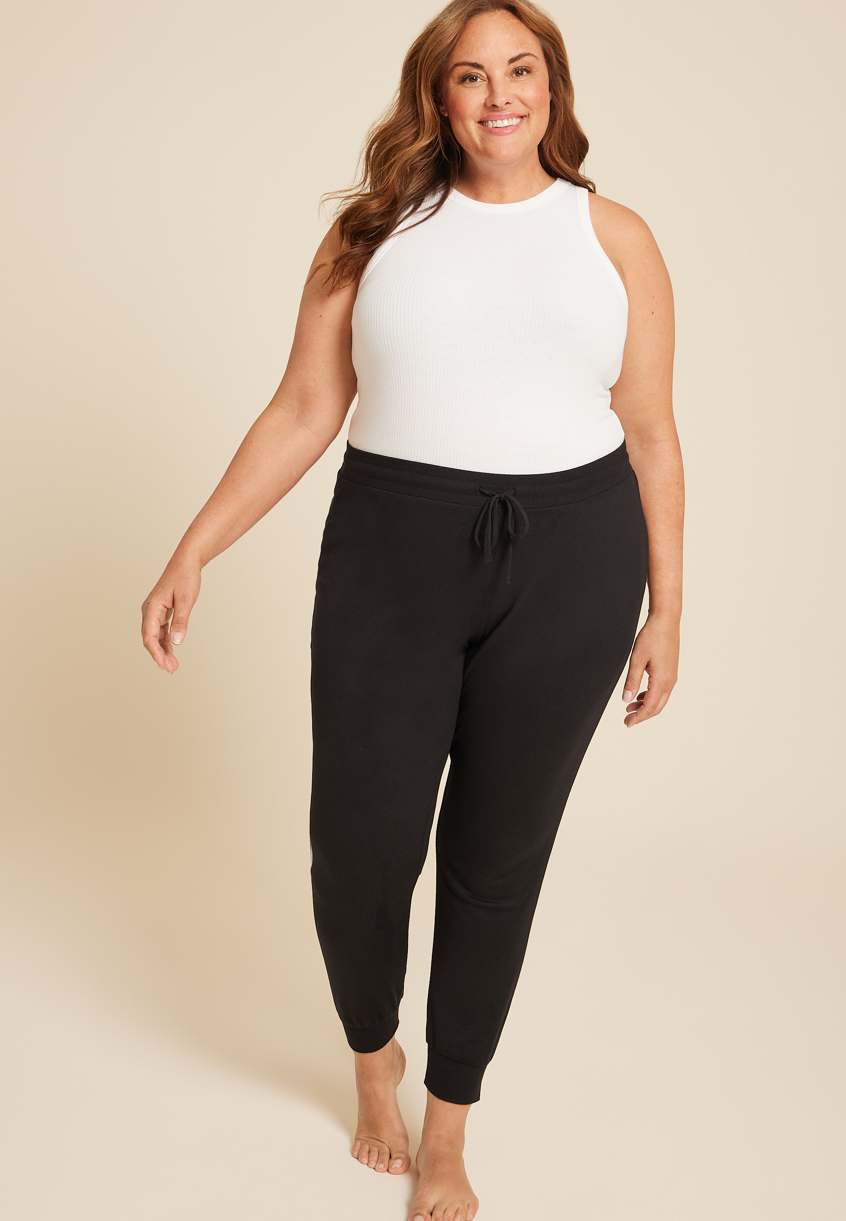 Plus Hacci Jogger Pajama Pant