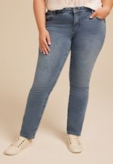 Plus Size m jeans by maurices™ Classic Mid Rise Slim Straight Jean, C3337, small