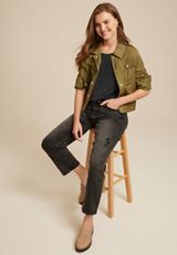 24/7 Pleated Fairhaven Sandwash Tee, C106, small