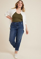 Plus Size m jeans by maurices™ Classic Mid Rise Slim Straight Jean
