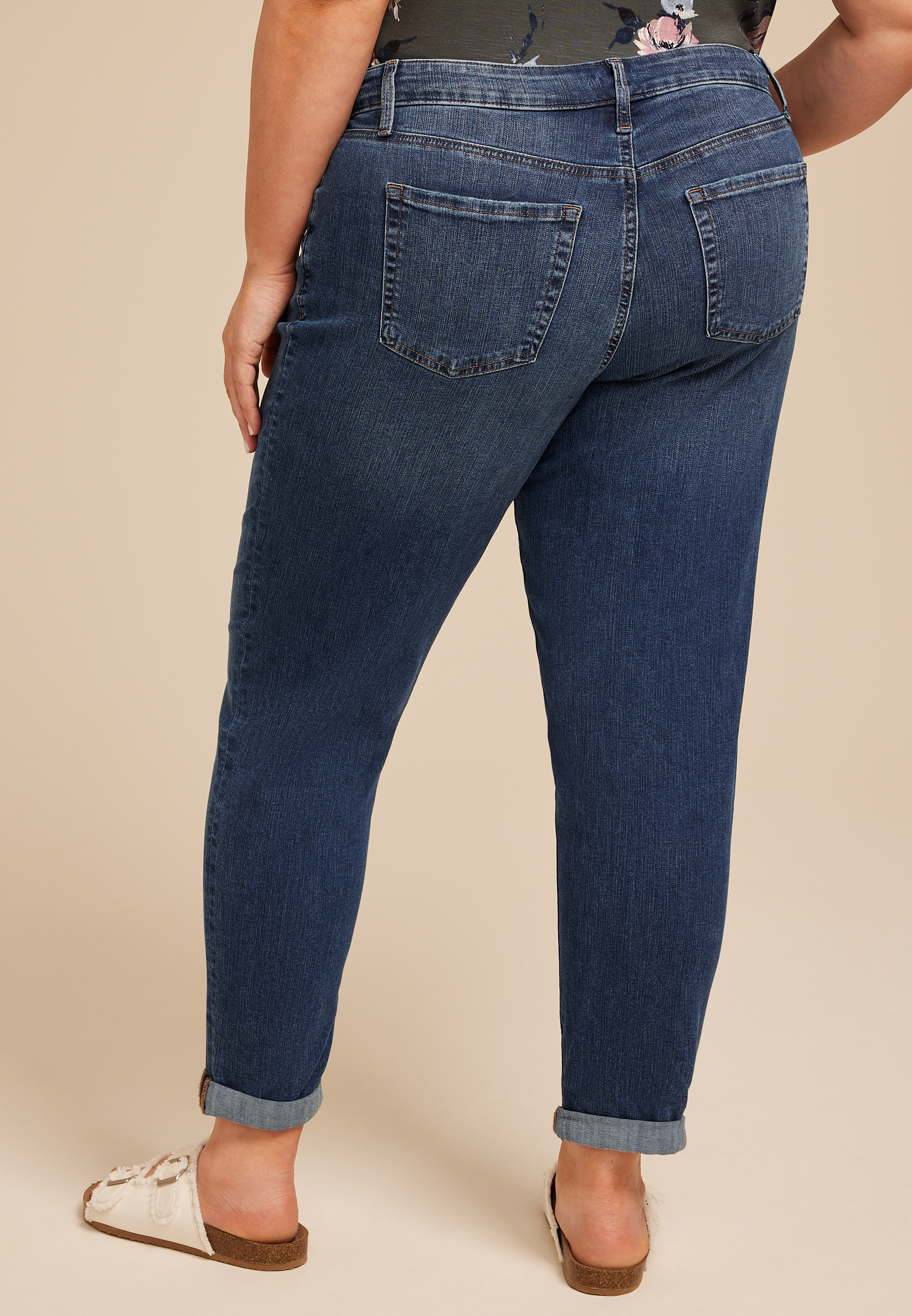 Plus Size m jeans by maurices™ Classic High Rise Dark Taper Jean, C258, large