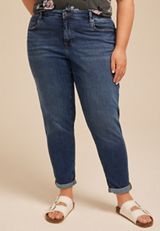 Plus Size m jeans by maurices™ Classic High Rise Dark Taper Jean, C258, small