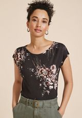 24/7 Pleated Fairhaven Sandwash Tee, MULTI, small