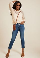 Open Stitch Striped Pullover, C9747, small