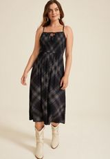 Bare Smocked Midi Dress, C1756, small