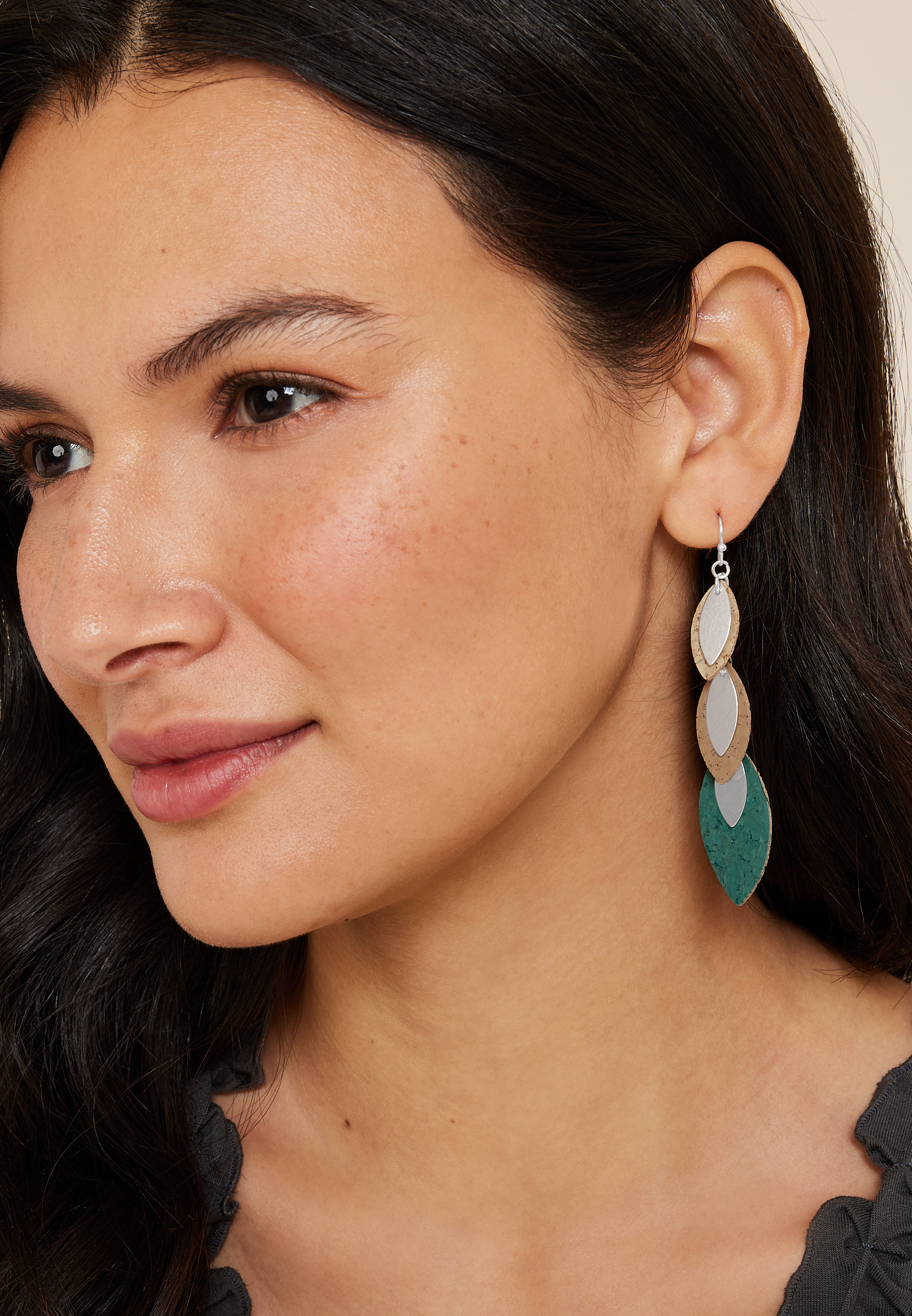 Leaf Drop Earrings, C1524, large
