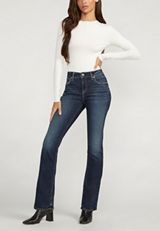 Silver Jeans Co.&reg; Elyse Curvy Mid Rise Slim Boot Jean, C258, small