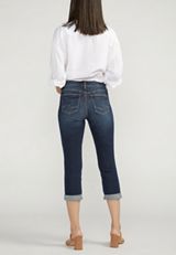 Silver Jeans Co.&reg; Suki Curvy Mid Rise Cropped Jean, C258, small