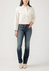 Silver Jeans Co.&reg; Britt Curvy Low Rise Luxe Stretch Slim Boot Jean, C258, small
